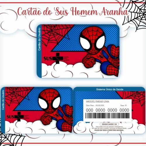 Arquivo Digital Cartão Sus Homem Aranha #975