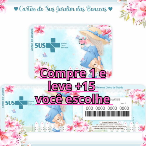 Arquivo Digital Cartão Sus Jardim da Boneca #973
