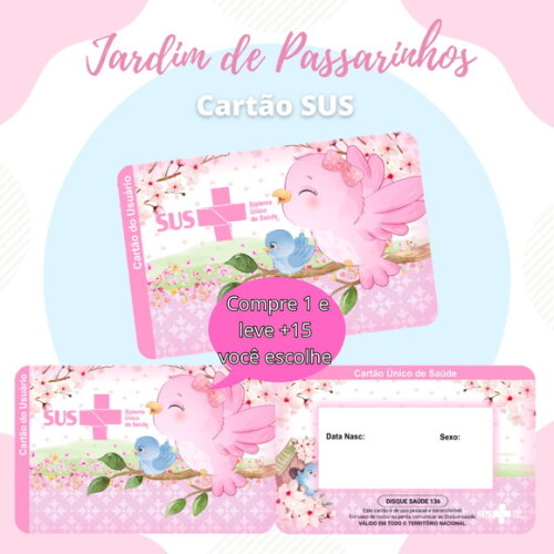 Arquivo Digital Cartão Sus Jardim de Passarinhos #590