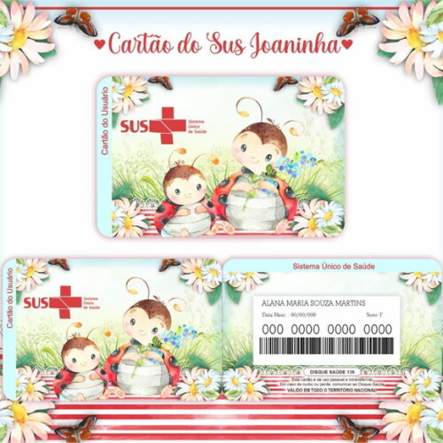 Arquivo Digital Cartão Sus Joaninha #971