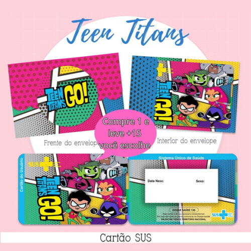 Arquivo Digital Cartão Sus Jovens Titãs #2142