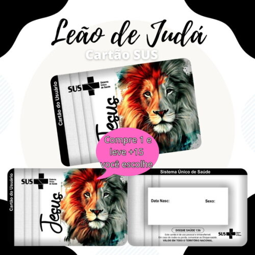 Arquivo Digital Cartão Sus Leão de Judá #1885