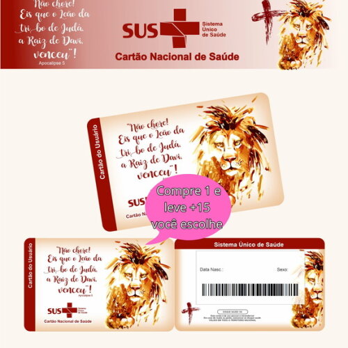 Arquivo Digital Cartão Sus Leão de Judá #2601