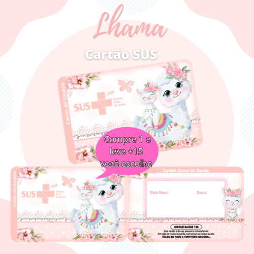 Arquivo Digital Cartão Sus Lhama #586