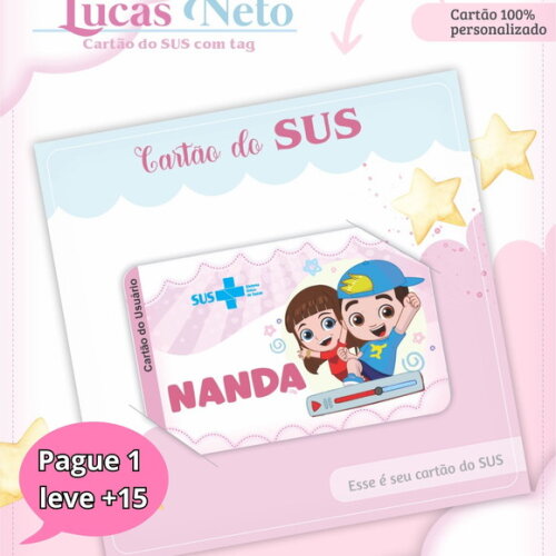 Arquivo Digital Cartão Sus Luccas Neto #3294