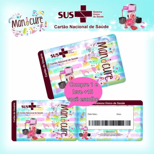 Arquivo Digital Cartão Sus Manicure #2595