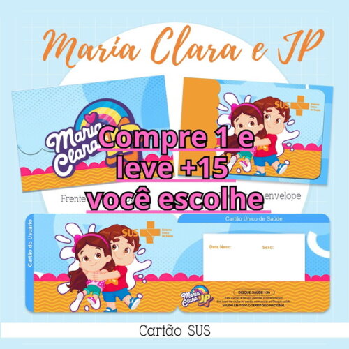 Arquivo Digital Cartão Sus Maria Clara e Jp #2148
