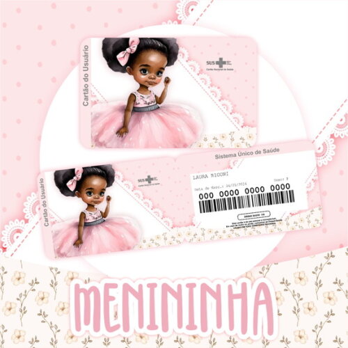 Arquivo Digital Cartão Sus Menina #2790