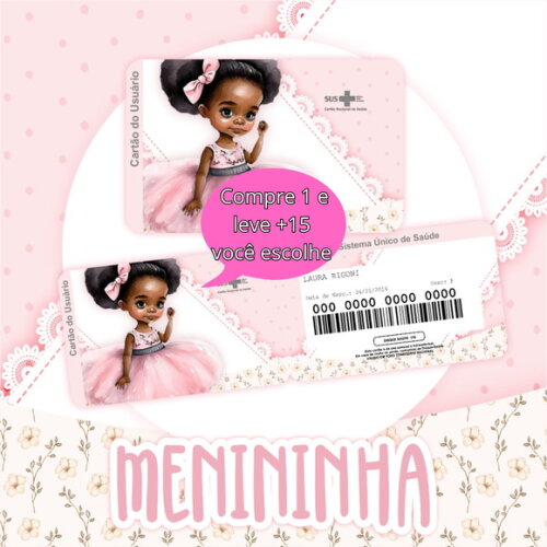 Arquivo Digital Cartão Sus Menina #2790
