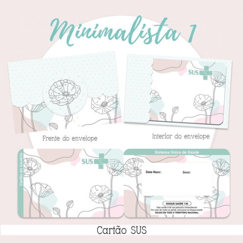 Arquivo Digital Cartão Sus Minimalista #2151
