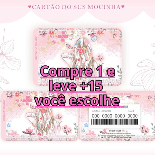Arquivo Digital Cartão Sus Mocinha #1750