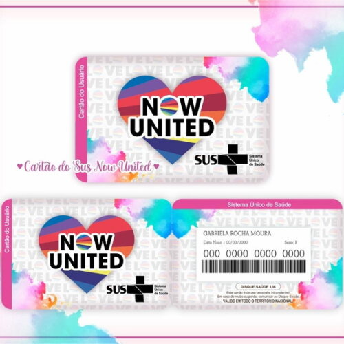 Arquivo Digital Cartão Sus Now United #954