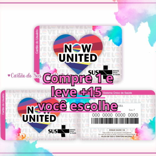Arquivo Digital Cartão Sus Now United #954
