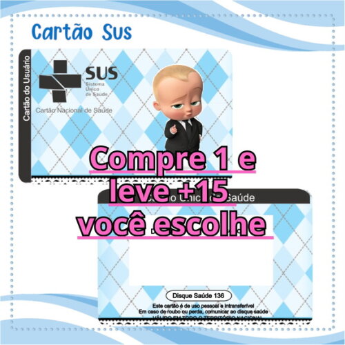 Arquivo Digital Cartão Sus o Poderoso Chefinho #2098