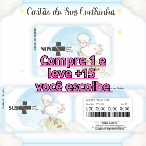 Arquivo Digital Cartão Sus Ovelhinha #1605