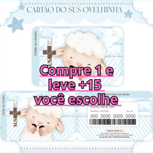Arquivo Digital Cartão Sus Ovelhinha #997