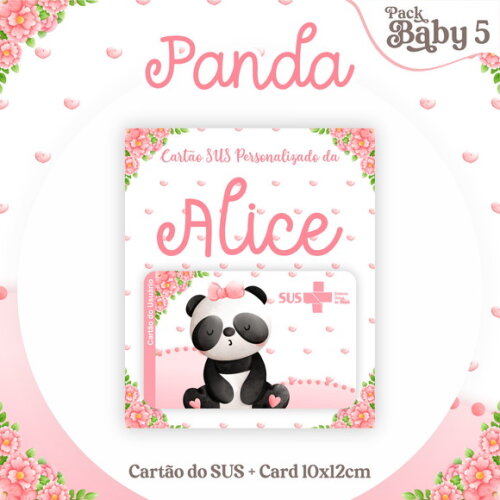 Arquivo Digital Cartão Sus Panda #2245
