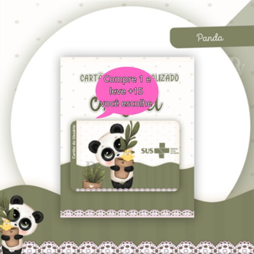 Arquivo Digital Cartão Sus Panda #2505