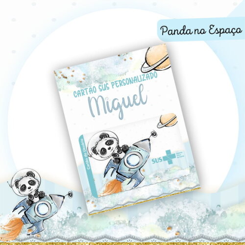 Arquivo Digital Cartão Sus Panda no Espaço #2445