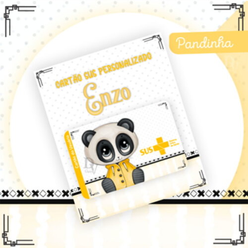 Arquivo Digital Cartão Sus Pandinha #2502