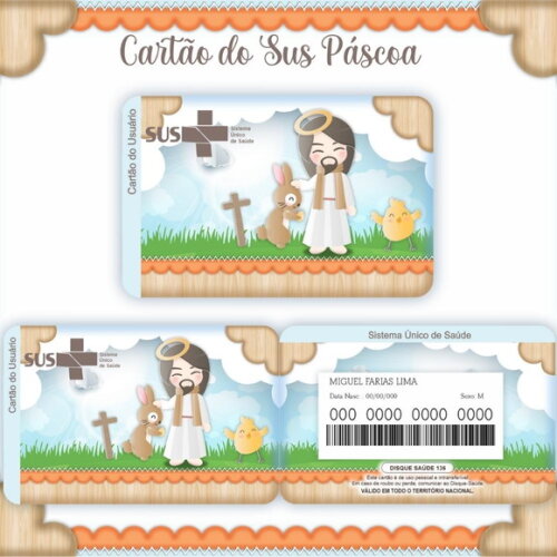 Arquivo Digital Cartão Sus Páscoa #949