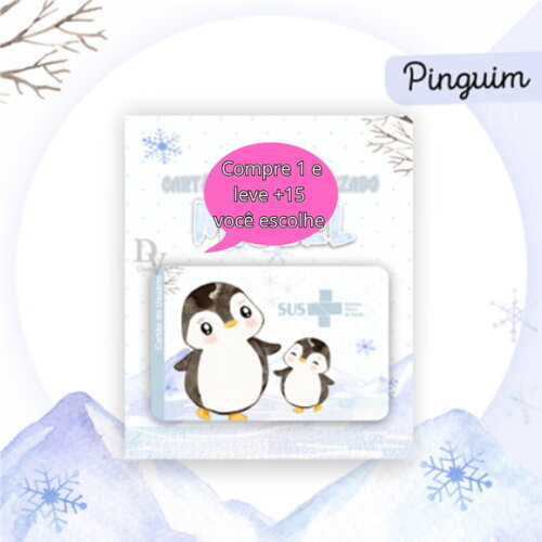 Arquivo Digital Cartão Sus Pinguim #2577