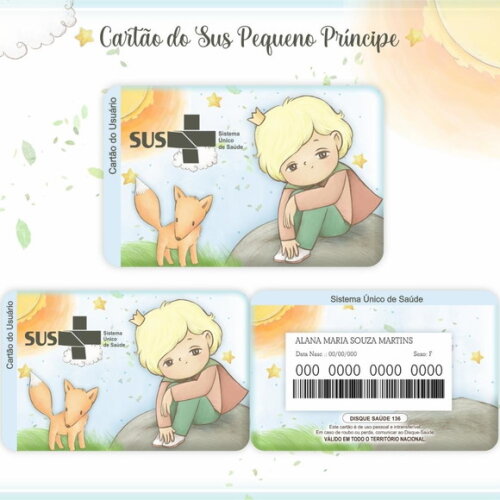 Arquivo Digital Cartão Sus Pequeno Príncipe #955