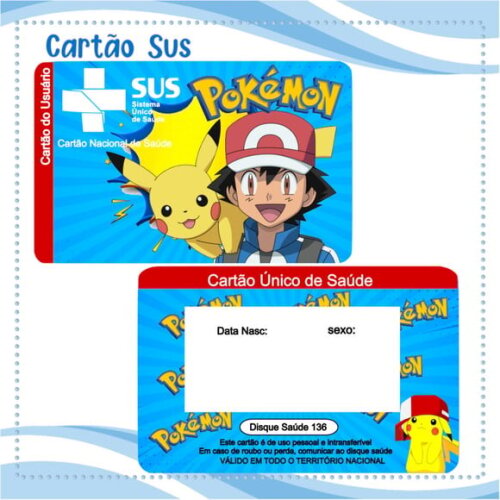 Arquivo Digital Cartão Sus Pokémon #2103