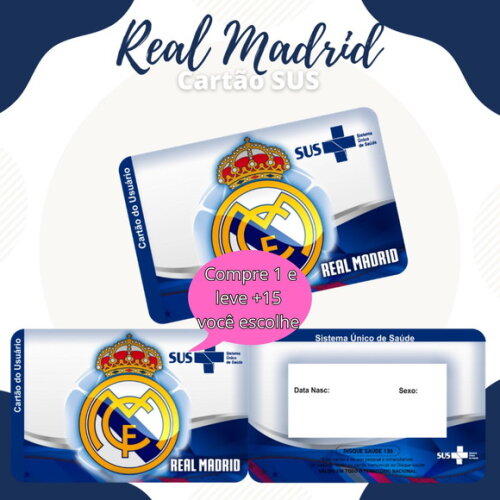 Arquivo Digital Cartão Sus Real Madrid #1871