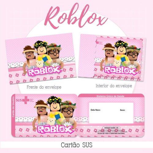 Arquivo Digital Cartão Sus Roblox Menina #2167