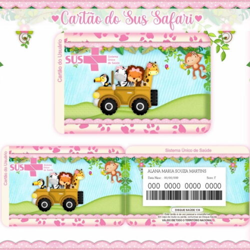 Arquivo Digital Cartão Sus Safari #939