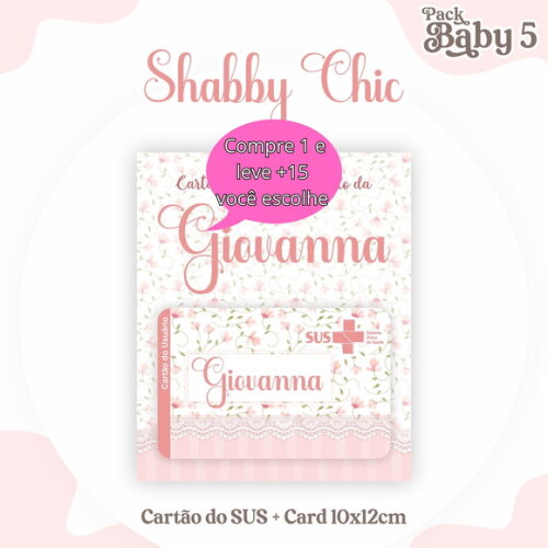 Arquivo Digital Cartão Sus Shabby Chic #2250