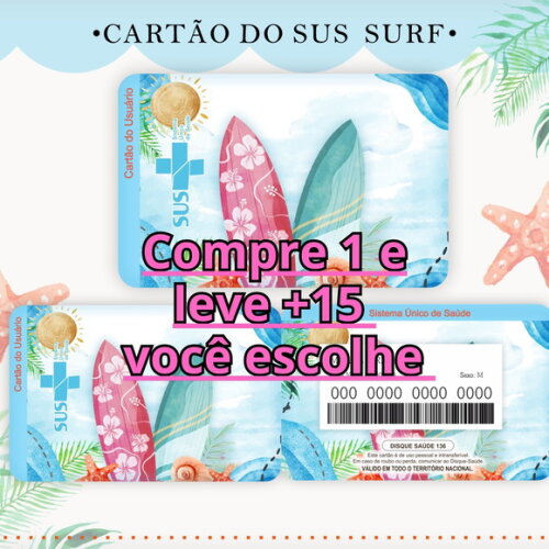 Arquivo Digital Cartão Sus Surf #992