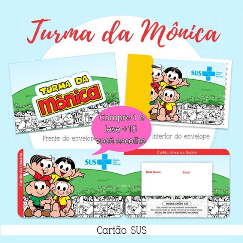 Arquivo Digital Cartão Sus Turma da Mônica #2113