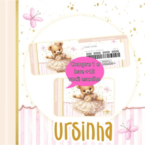 Arquivo Digital Cartão Sus Ursinha #2796