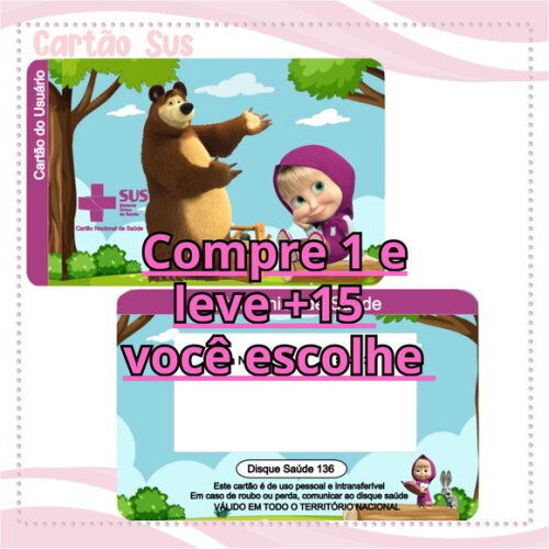 Arquivo Digital Cartão Sus Urso #2030