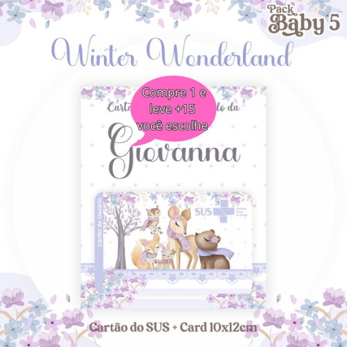 Arquivo Digital Cartão Sus Winter Wonderland #2255