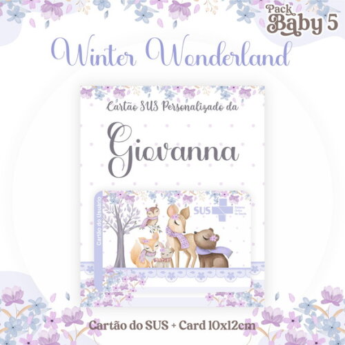 Arquivo Digital Cartão Sus Winter Wonderland #2255