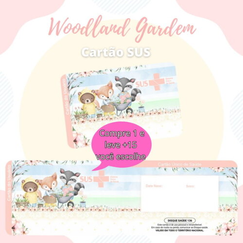 Arquivo Digital Cartão Sus Woodland Garden #1904