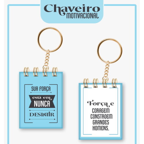 Arquivo Digital Chaveiro Motivacional Masculino #7452