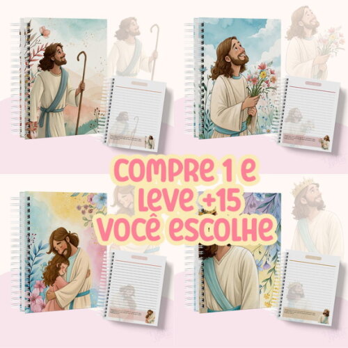 Arquivo Digital Combo 10 Cadernos Jesus #7239