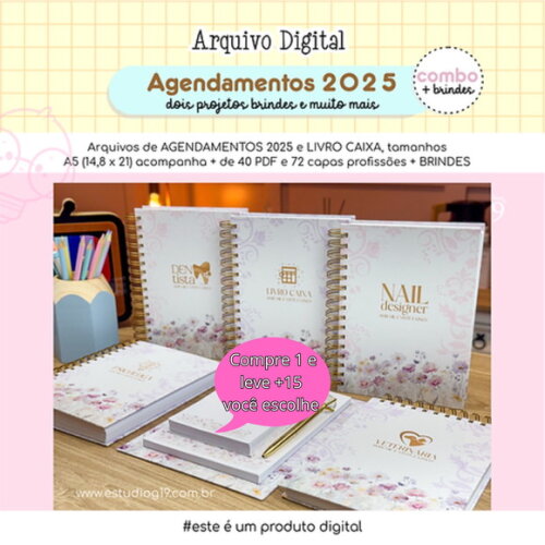 Arquivo Digital Combo Agendamentos Datados 2025 #5435