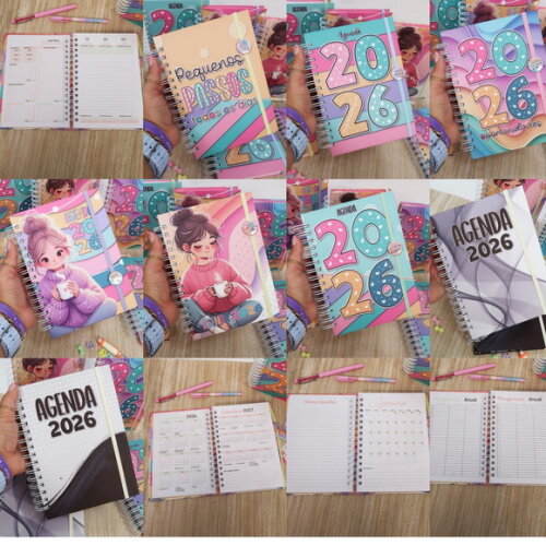 Arquivo Digital Combo Agendas Colors 2026 #6694