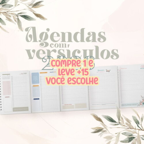 Arquivo Digital Combo Agendas com Versículos 2026 #7741