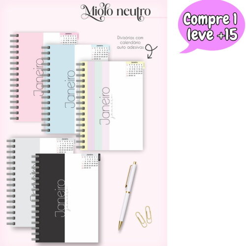 Arquivo Digital Combo Miolos Neutros Agenda 2024 #3546