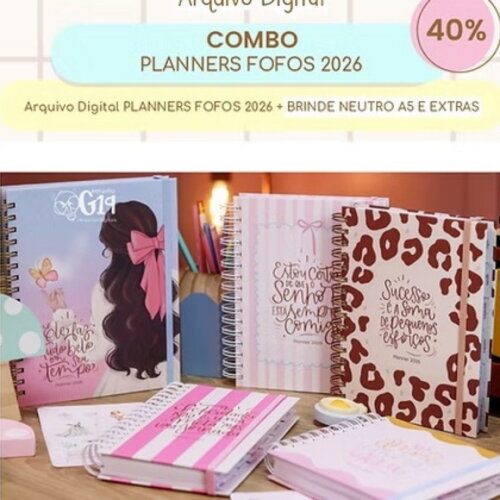 Arquivo Digital Combo Planners 2026 - Datado #7028