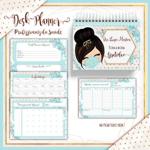 Arquivo Digital Desk Planner Profissionais de Saúde #3072