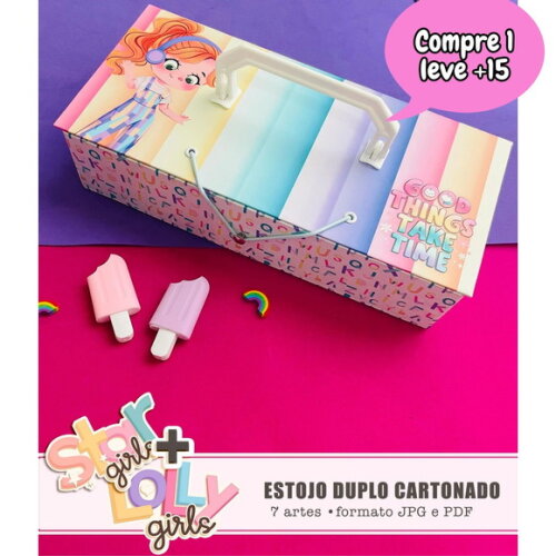 Arquivo Digital Estojo Cartonado Volta Ás Aulas #3631