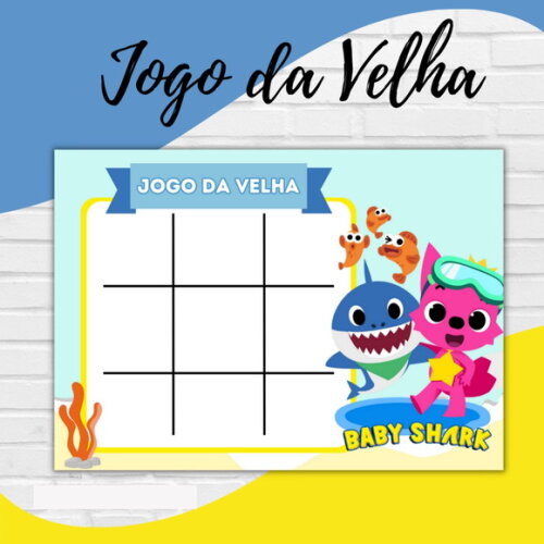 Arquivo Digital Jogo da Velha Baby Shark #2742