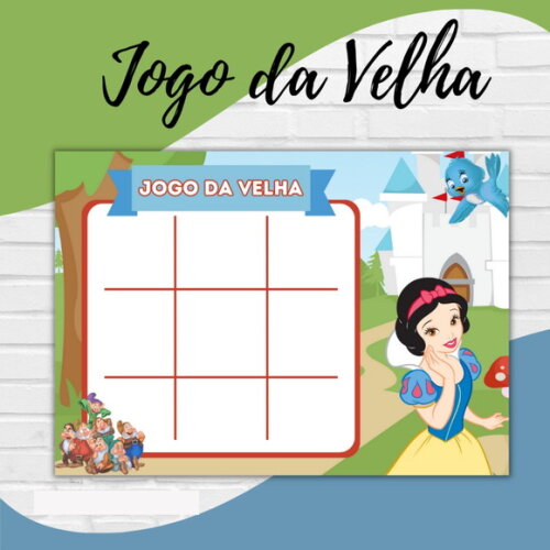 Arquivo Digital Jogo da Velha Branca de Neve #2743